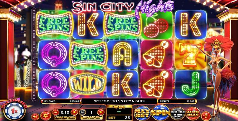 รีวิวเกม Sin City Nights Slot Machine 2021 () รีวิวเกม Sin City Nights Slot Machine 2021